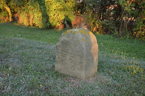 Hraniční kámen z roku 1686